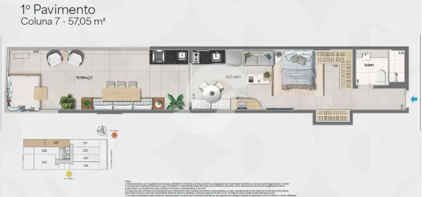 Apartamento com 1 Quarto à venda, 57m² no Icaraí, Niterói