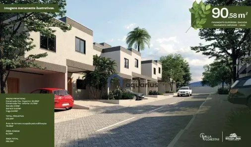Casa de Condomínio com 3 Quartos à venda, 90m² no Residencial São Francisco, São José dos Campos