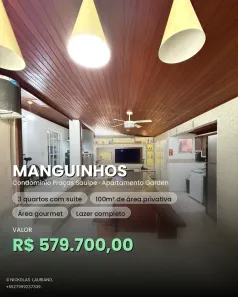 Apartamento com 3 Quartos à venda, 100m² no Praia da Baleia, Serra