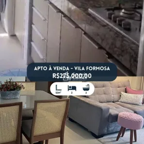 Apartamento com 2 Quartos à venda, 55m² no Vila Formosa, Anápolis