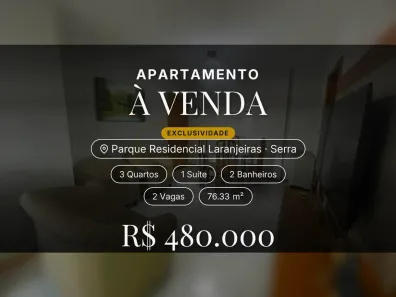 Apartamento com 3 Quartos à venda, 76m² no Parque Residencial Laranjeiras, Serra