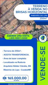 Lote/Terreno à venda, 250m² no Ribeirão do Lipa, Cuiabá
