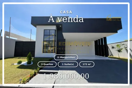 Casa com 3 Quartos à venda, 172m² no Manguinhos, Serra
