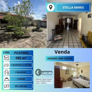 Casa com 7 Quartos à venda, 690m² no Stella Maris, Salvador