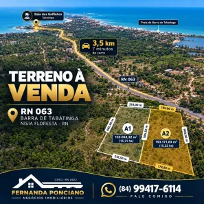Lote/Terreno à venda, 153171m² no Praia de Tabatinga, Nísia Floresta