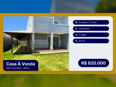 Casa com 4 Quartos à venda, 223m² no São Francisco, Serra