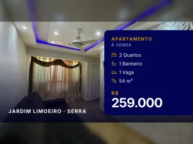 Apartamento com 2 Quartos à venda, 54m² no Jardim Limoeiro, Serra