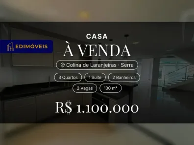 Casa com 3 Quartos à venda, 130m² no Colina de Laranjeiras, Serra