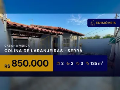 Casa com 3 Quartos à venda, 135m² no Colina de Laranjeiras, Serra