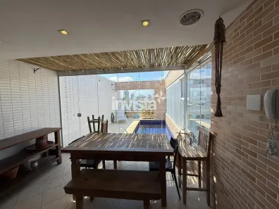 Cobertura com 2 Quartos para alugar, 150m² no Gonzaga, Santos