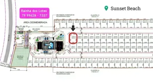 Lote/Terreno à venda, 230m² no , Barra dos Coqueiros