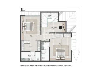 Cobertura com 1 Quarto à venda, 90m² no Abraão, Florianópolis