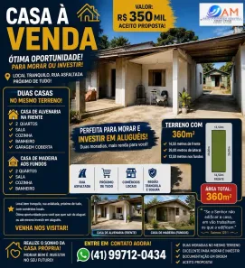Casa com 2 Quartos à venda, 140m² no Jardim Keli Cristina, Campo Largo