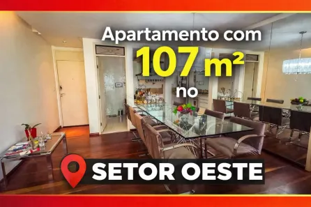 Apartamento com 3 Quartos à venda, 107m² no Setor Oeste, Goiânia