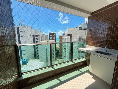 Apartamento com 3 Quartos para alugar, 91m² no Boa Viagem, Recife