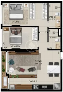 Apartamento com 2 Quartos à venda, 71m² no Serrinha, Goiânia