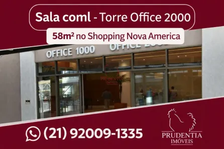 Sala Comercial para alugar, 58m² no Del Castilho, Rio de Janeiro