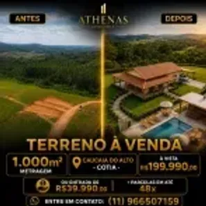 Lote/Terreno à venda, 1000m² no dos Mendes (Caucaia do Alto), Cotia