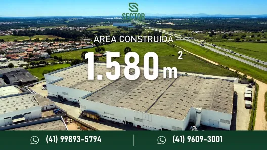 Galpão/Depósito/Armazém para alugar, 1580m² no Rio Pequeno, São José dos Pinhais
