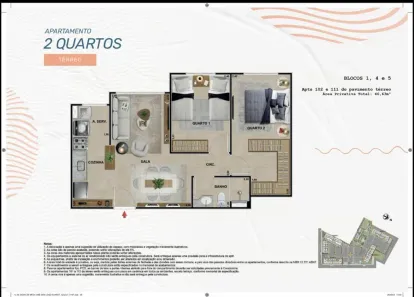 Apartamento com 2 Quartos à venda, 46m² no Camorim, Rio de Janeiro
