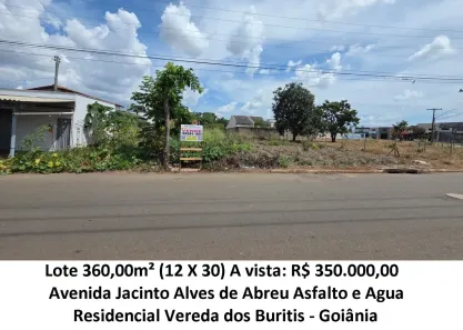 Lote/Terreno à venda, 360m² no Residencial Vereda dos Buritis, Goiânia