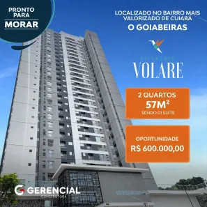 Apartamento com 2 Quartos à venda, 57m² no Goiabeira, Cuiabá