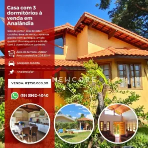 Casa de Condomínio com 5 Quartos à venda, 205m² no , Analândia