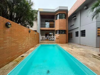Casa com 4 Quartos para alugar, 481m² no Gonzaga, Santos