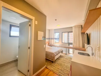 Apartamento com 1 Quarto para alugar, 21m² no Santo Amaro, São Paulo