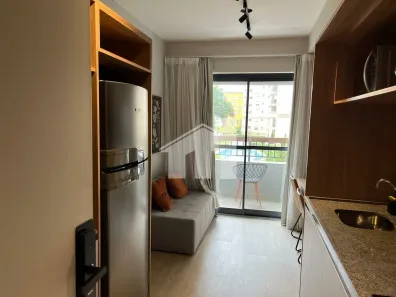 Apartamento com 1 Quarto para alugar, 28m² no Brooklin Paulista, São Paulo
