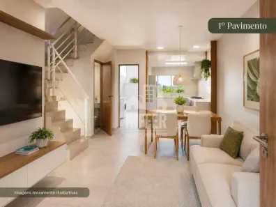 Casa de Condomínio com 2 Quartos à venda, 70m² no Laranjal, São Gonçalo
