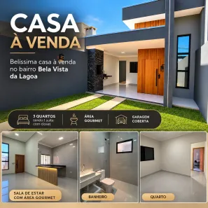 Casa com 3 Quartos à venda, 106m² no Bela Vista da Lagoa, Três Lagoas