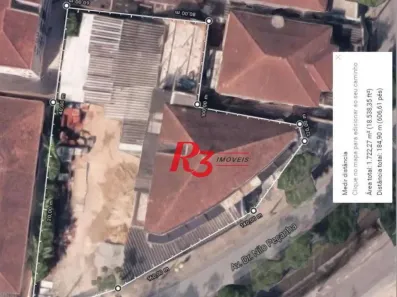 Lote/Terreno à venda, 1722m² no Marapé, Santos