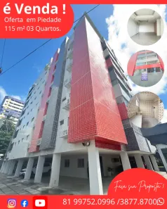 Apartamento com 3 Quartos à venda, 115m² no Piedade, Jaboatão dos Guararapes