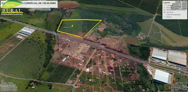 Lote/Terreno à venda, 150000m² no Distrito Agroindustrial de Aparecida de Goiânia, Aparecida de Goiânia
