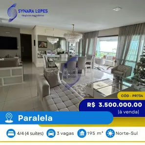 Apartamento com 4 Quartos à venda, 195m² no Patamares, Salvador
