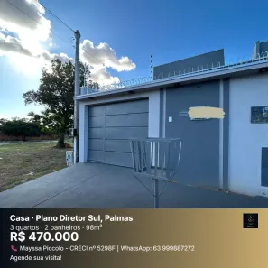 Casa com 3 Quartos à venda, 98m² no Plano Diretor Sul, Palmas