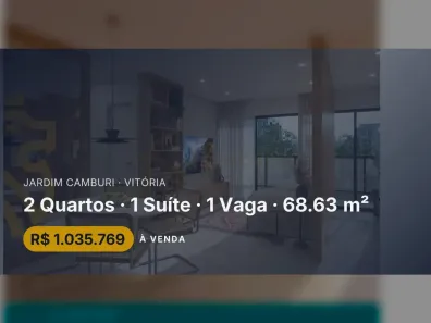 Apartamento com 2 Quartos à venda, 68m² no Jardim Camburi, Vitória
