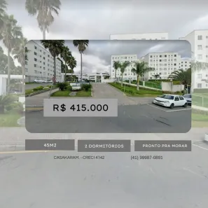 Apartamento com 2 Quartos à venda, 42m² no Pinheirinho, Curitiba