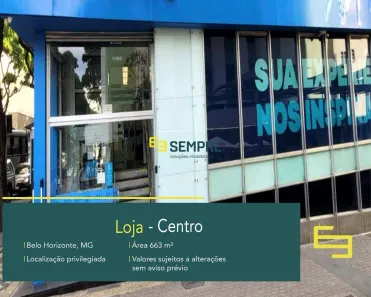 Ponto Comercial à venda, 664m² no Centro, Belo Horizonte