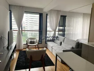 Apartamento com 1 Quarto para alugar, 45m² no Indianópolis, São Paulo