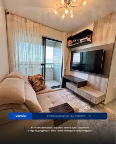 Apartamento com 3 Quartos à venda, 67m² no Atrás da Banca, Petrolina