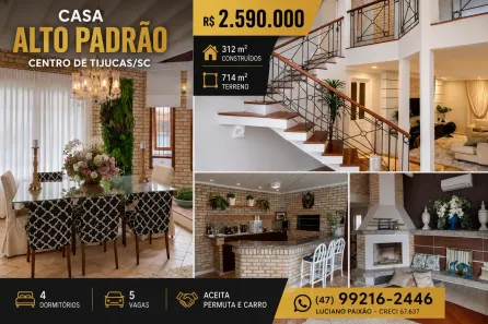 Casa com 4 Quartos à venda, 312m² no , Tijucas