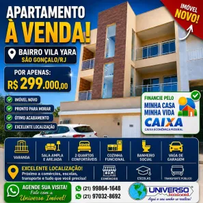 Apartamento com 2 Quartos à venda, 60m² no Vila Iara, São Gonçalo