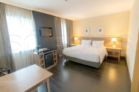 Flat com 1 Quarto para alugar, 29m² no Cidade Monções, São Paulo