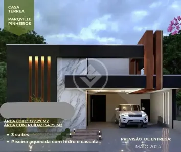 Casa de Condomínio com 3 Quartos à venda, 155m² no Parqville Pinheiros, Aparecida de Goiânia