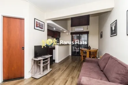 Flat com 1 Quarto para alugar, 52m² no Moema, São Paulo