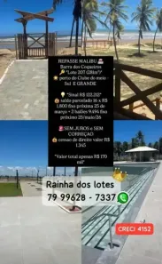 Lote/Terreno à venda, 281m² no , Barra dos Coqueiros