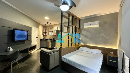 Flat com 1 Quarto à venda, 32m² no Itararé, São Vicente