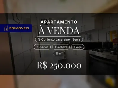Apartamento com 2 Quartos à venda, 55m² no Conjunto Jacaraípe, Serra